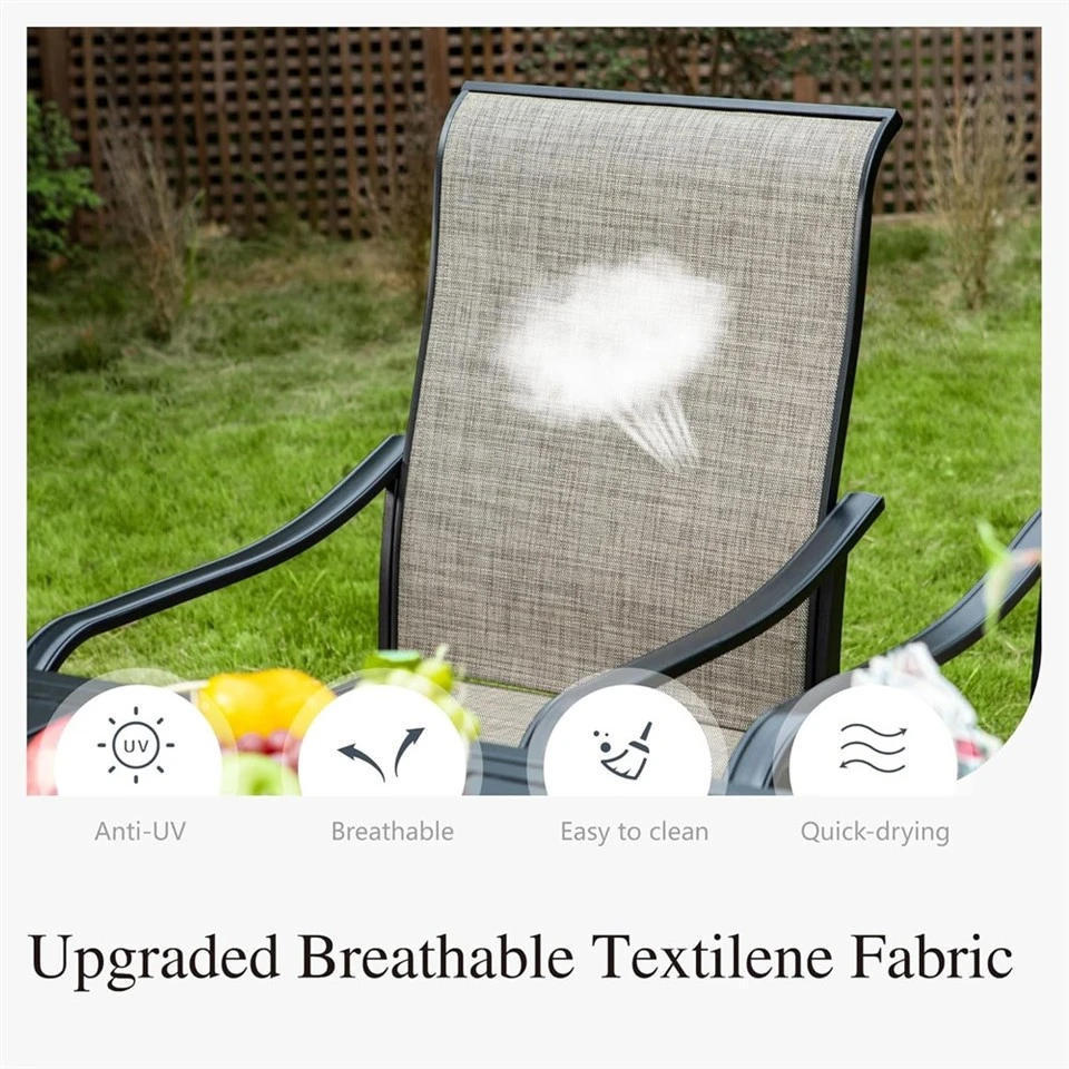 garden set with umbrella